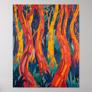 Poster O Ardor Prismático do Crepúsculo Silvestre: Um Est