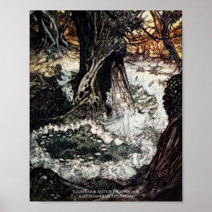 Pôster O Arthur ideal Rackham de noite de plenos Verões