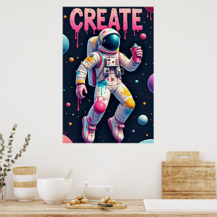 Poster O Astronauta Grafiteiro