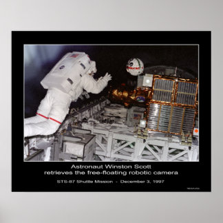 Poster O Astronauta Winston Scott, Robótico flutuante liv