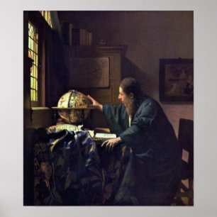 Pôster O astrônomo de Johannes Vermeer