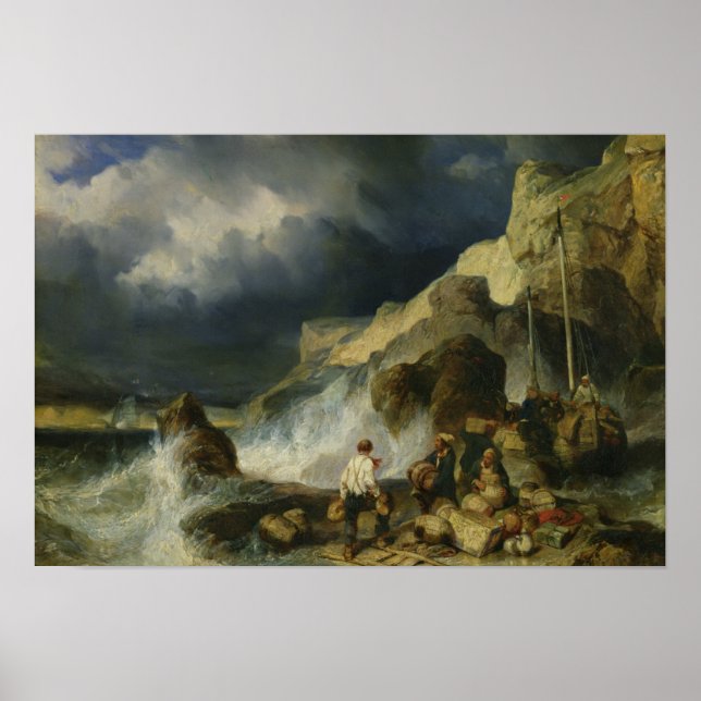 Poster O ataque dos assaltantes, c.1837 (Frente)