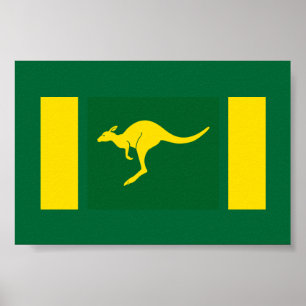 Pôster O Aussie colore o canguru