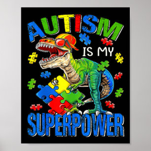 Poster O Autismo É O Meu Superpoder Autismo Meninos Sensi