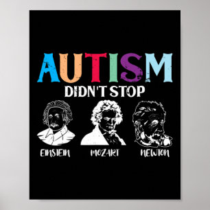 Poster O Autismo Não Parou Pessoas Famosas Conscientizaçã