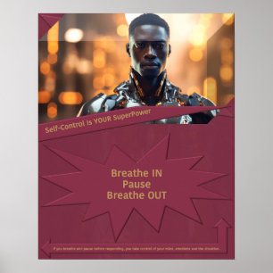 Poster O autocontrolo é o seu SuperPower