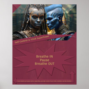 Poster O autocontrolo é o seu SuperPower