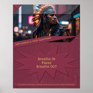 Poster O autocontrolo é o seu SuperPower