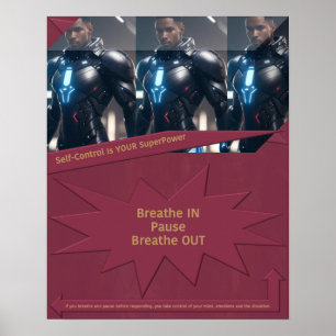 Poster O autocontrolo é o seu SuperPower