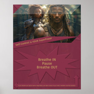 Poster O autocontrolo é o seu SuperPower