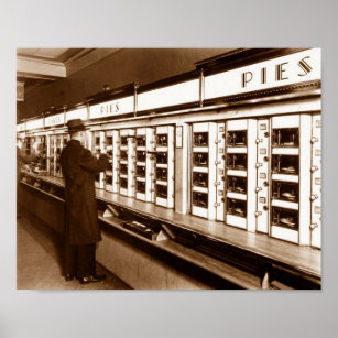 Pôster O Automat New York History Vintage Image 1935