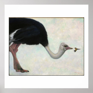 Poster O avestruz e o beija-flor de Bryn Barnard