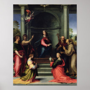 Pôster O aviso com santos, 1515