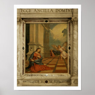 Pôster O aviso de Malchiostro, c.1520 (óleo no painel