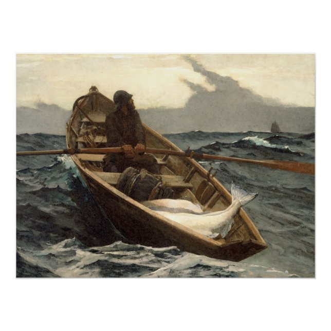 Pôster O Aviso de Nevoeiro de Winslow Homer (Frente)