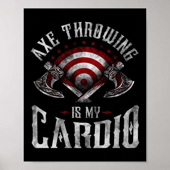 Poster O Ax Hatchet É O Meu Cardio (Frente)