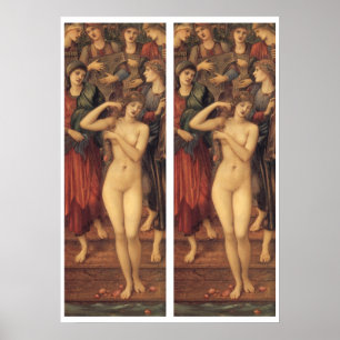 Pôster O Banho de Vênus de Sir Edward Coley Burne-Jones