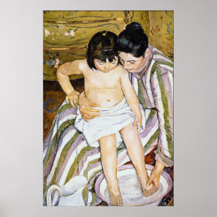Pôster O banho por Pierre Renoir