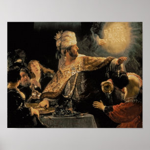 Poster O banquete c.1636-38 do Belshazzar