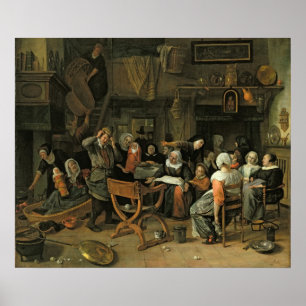 Poster O banquete do batismo, 1668