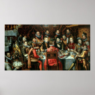 Pôster O banquete dos monarca, c.1599