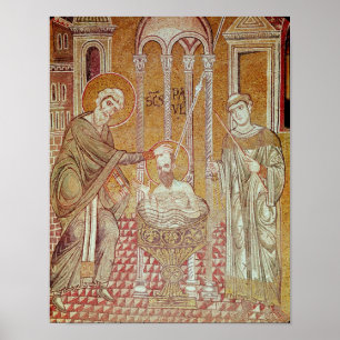 Pôster O baptismo de St Paul pelo Ananias
