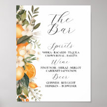 O Bar Floral Wedding Florals Orange Citrus