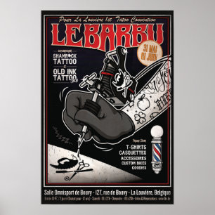 Poster O BARBU' s Popup Estore & Tattoo Convenção