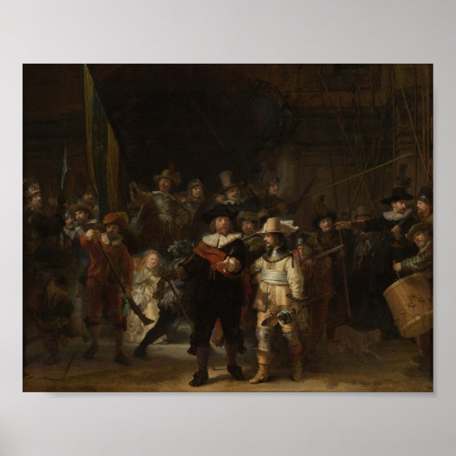 Poster O Básico Rembrandt Barroco à Noite (Frente)