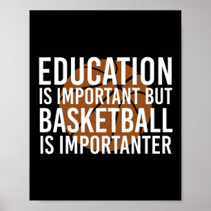 Poster O basquete é importante para os presentes de basq