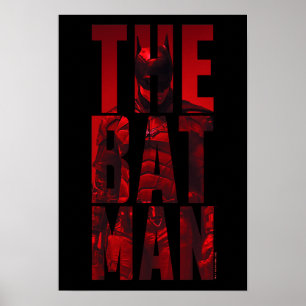 Poster O Batman Typografia Cutout