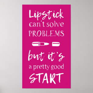 Poster O batom não pode resolver problemas