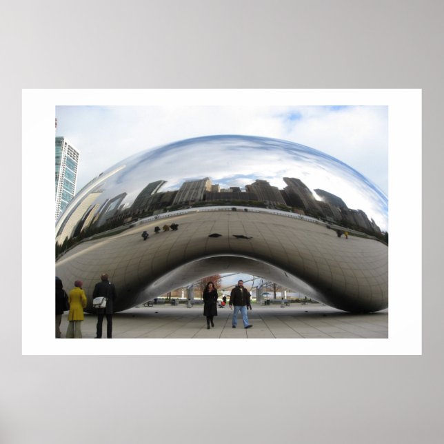 Poster O Bean no Millennium Park Chicago (Frente)
