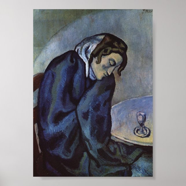 Poster O Bebê Absinthe por Pablo Picasso (Frente)