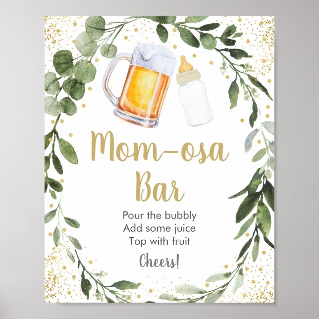 Poster O Bebê Está A Criar Um Bar Verde Mimosa (Frente)
