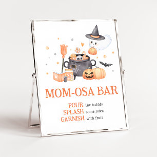 Poster O bebê está a fazer o Dia das Bruxas Laranja, mãe,