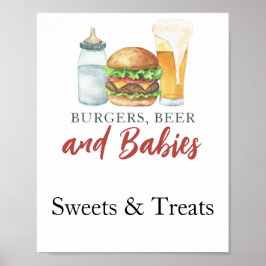 Poster O bebê está preparando Doces e guloseimas para o c