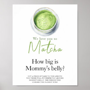 Poster O bebê está preparando Matcha Quão grande é a barr