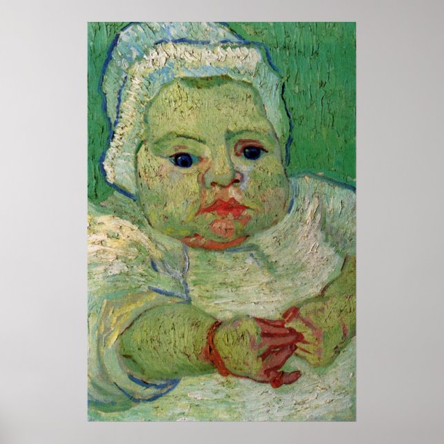 Poster O bebê Marcelle Roulin de Vincent van Gogh (Frente)