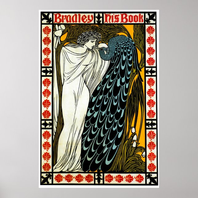 Pôster O Beijo / Bradley Seu Livro 1896 ~ Vintage (Frente)