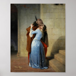 Poster O beijo das pinturas românticas de Francesco Hayez