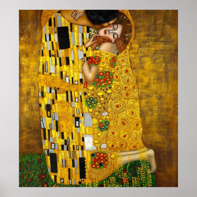 Pôster O Beijo De Gustav Klimt (Frente)