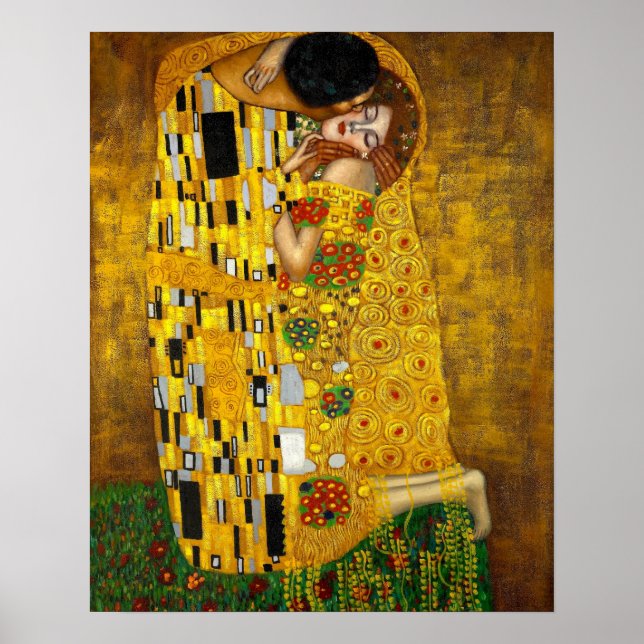 Pôster O Beijo De Gustav Klimt (Frente)