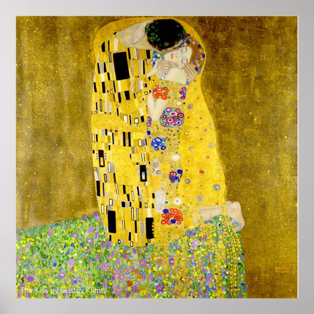 Poster O Beijo de Gustav Klimt (Frente)