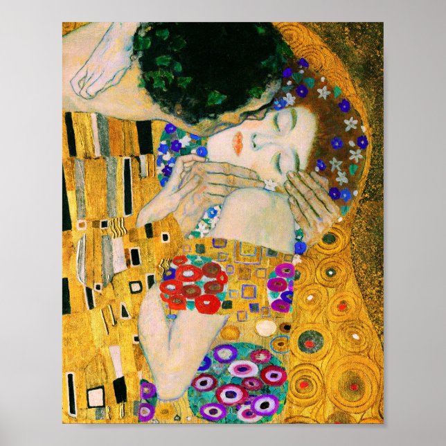 Poster O Beijo de Gustav Klimt (Frente)