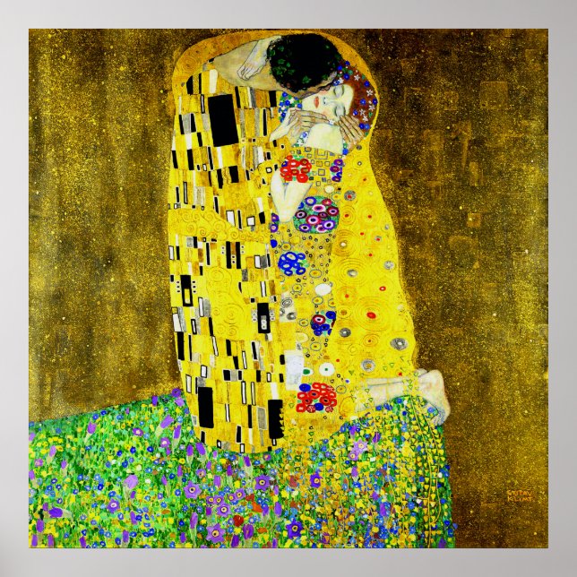 Poster O Beijo de Gustav Klimt,pintor simbólico,arte (Frente)