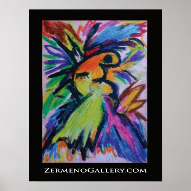 Pôster "O Beijo" em ZermenoGallery.com (Frente)