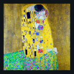 Poster O Beijo, Gustav Klimt<br><div class="desc">Gustav Klimt (14 de julho de 1862 - 6 de fevereiro de 1918) foi um pintor simbólico austríaco e um dos membros mais proeminentes do movimento Secessão de Viena. Klimt é notado por suas pinturas, murais, esboços, e outros objetos de arte. Além de suas obras figurativas, que incluem alegorias e...</div>