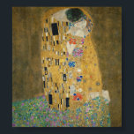 Pôster O Beijo - Gustav Klimt<br><div class="desc">Famoso quadro romântico de Gustav Klimt. O Beijo é uma bela obra-prima para amantes verdadeiros da arte do excelente. Esta é a imagem de maior qualidade que você pode encontrar no Zazzle e,  portanto,  você pode esperar uma impressão de alta qualidade em muitas ideias de presentes do Klimt excelente.</div>