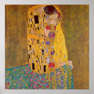 Pôster O Beijo por Klimt